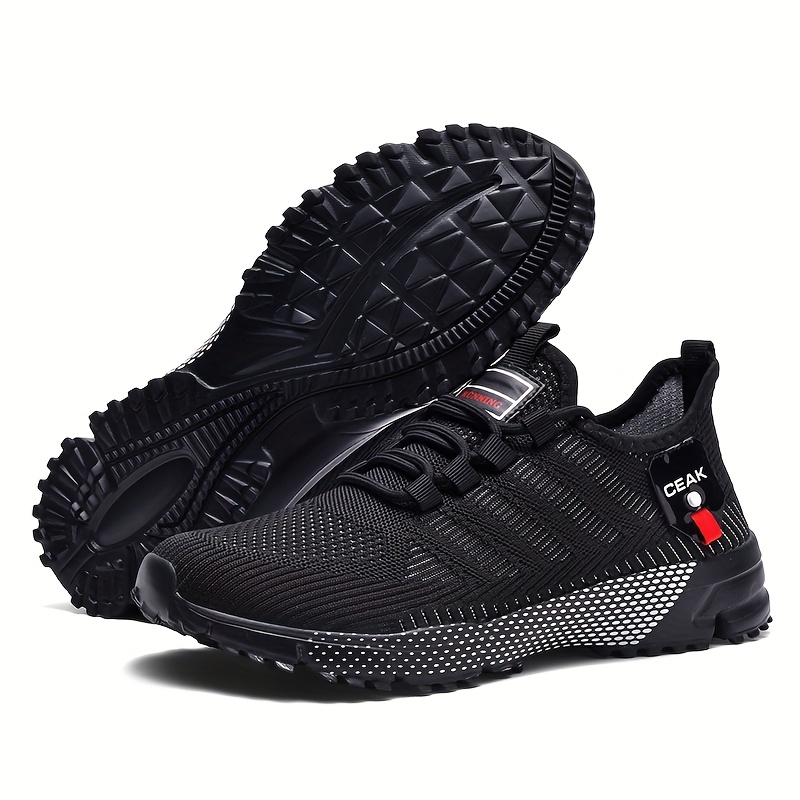 item picture   mens big wide size breathable sneakers low top stability training shoes with cushioned sole for running gym outdoor all terrain traction solid colors spring summer athletic footwear