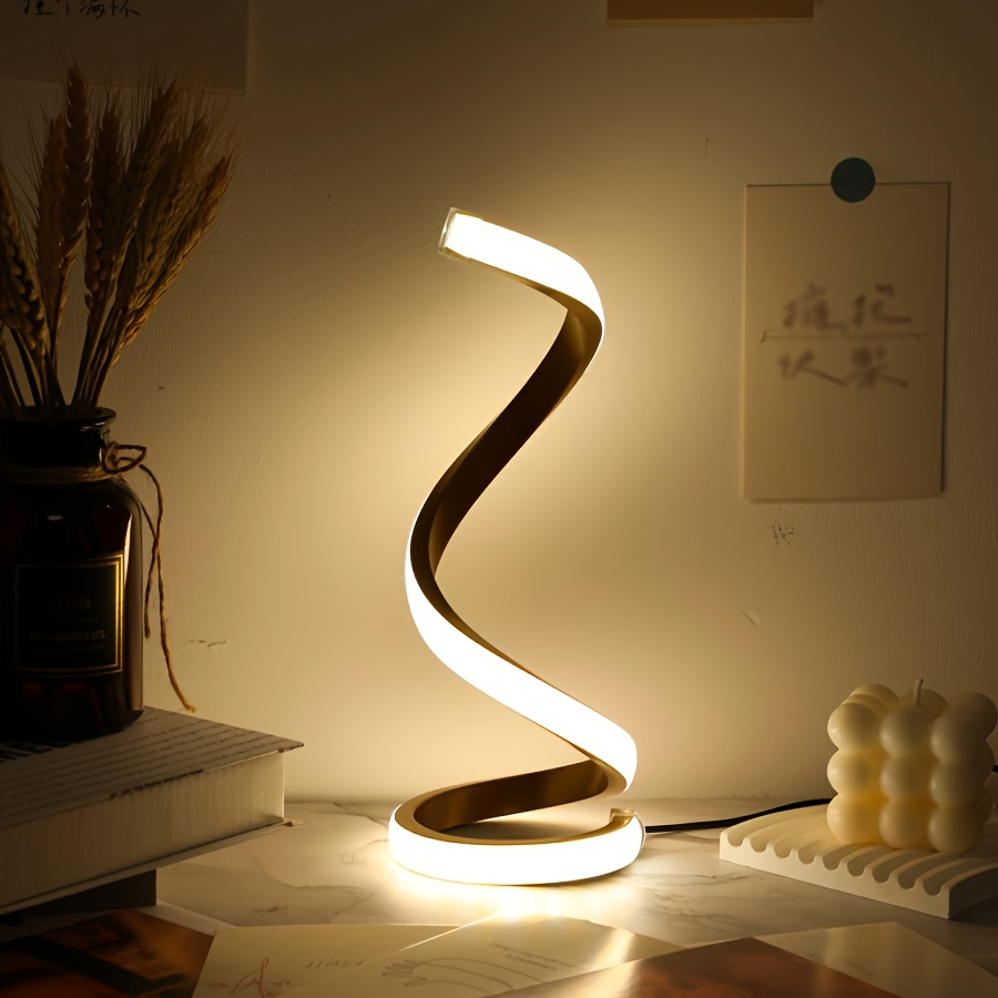 1pc Lampada Da Tavolo A Spirale Lampada Da Tavolo USB A Tre - Temu Italy