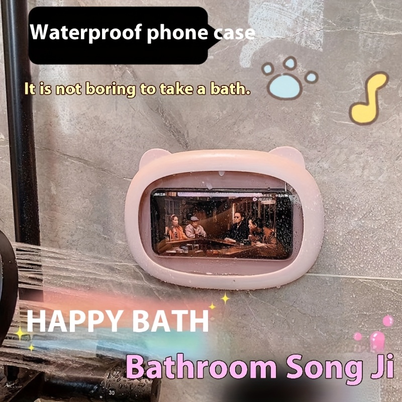 TEMU Funstar Is A Popular Instagram-style Bathroom Phone Case With A Cartoon Design, Featuring A Stick-on Stand For Holding Your Phone. The Perfect