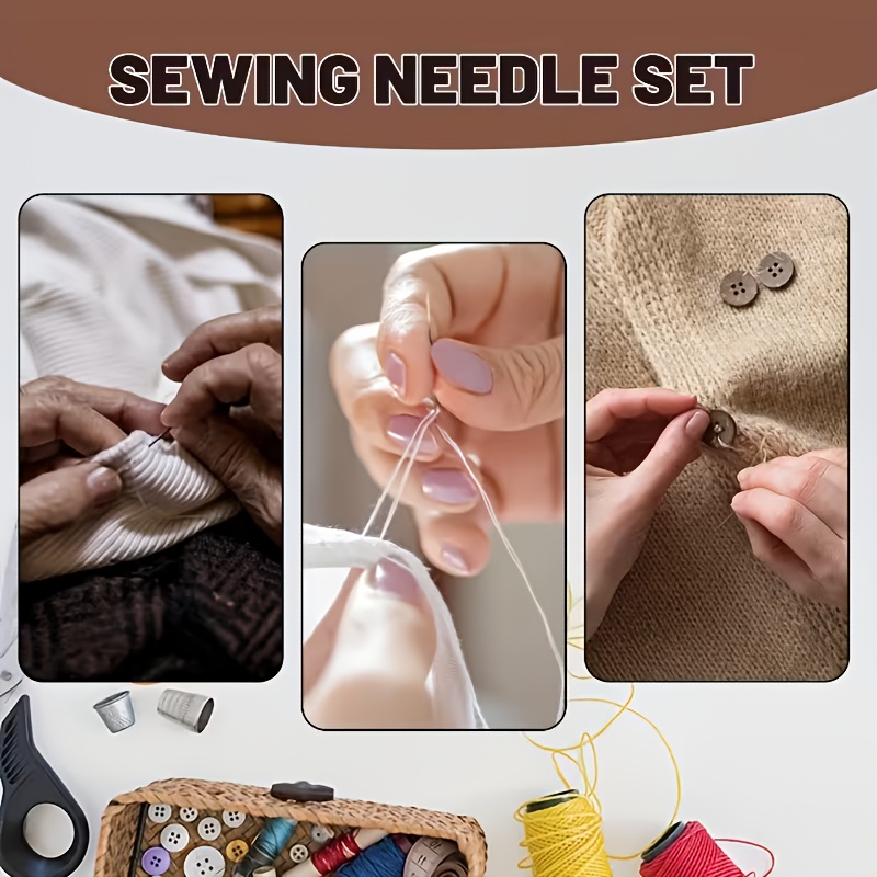 54pcs Sewing Needle Set with Threader and Thimble