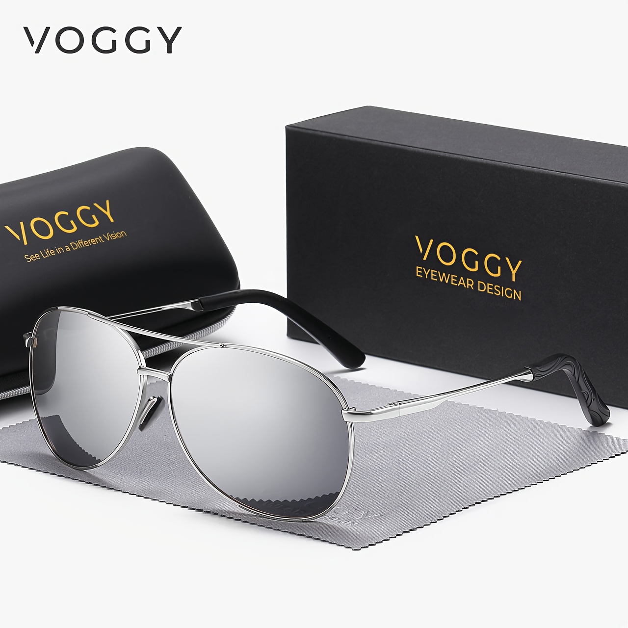 Voggy Polarized Sunglasses Women Men Vintage - Temu Canada