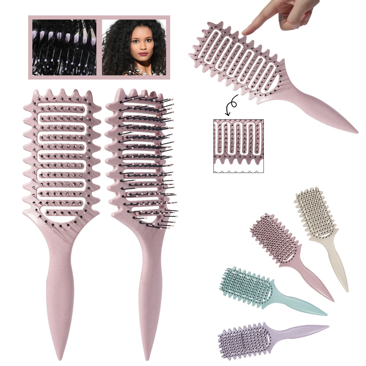 lightweight  y hair brush vent design for fast drying   defining gentle styling great for summer travel everyday use