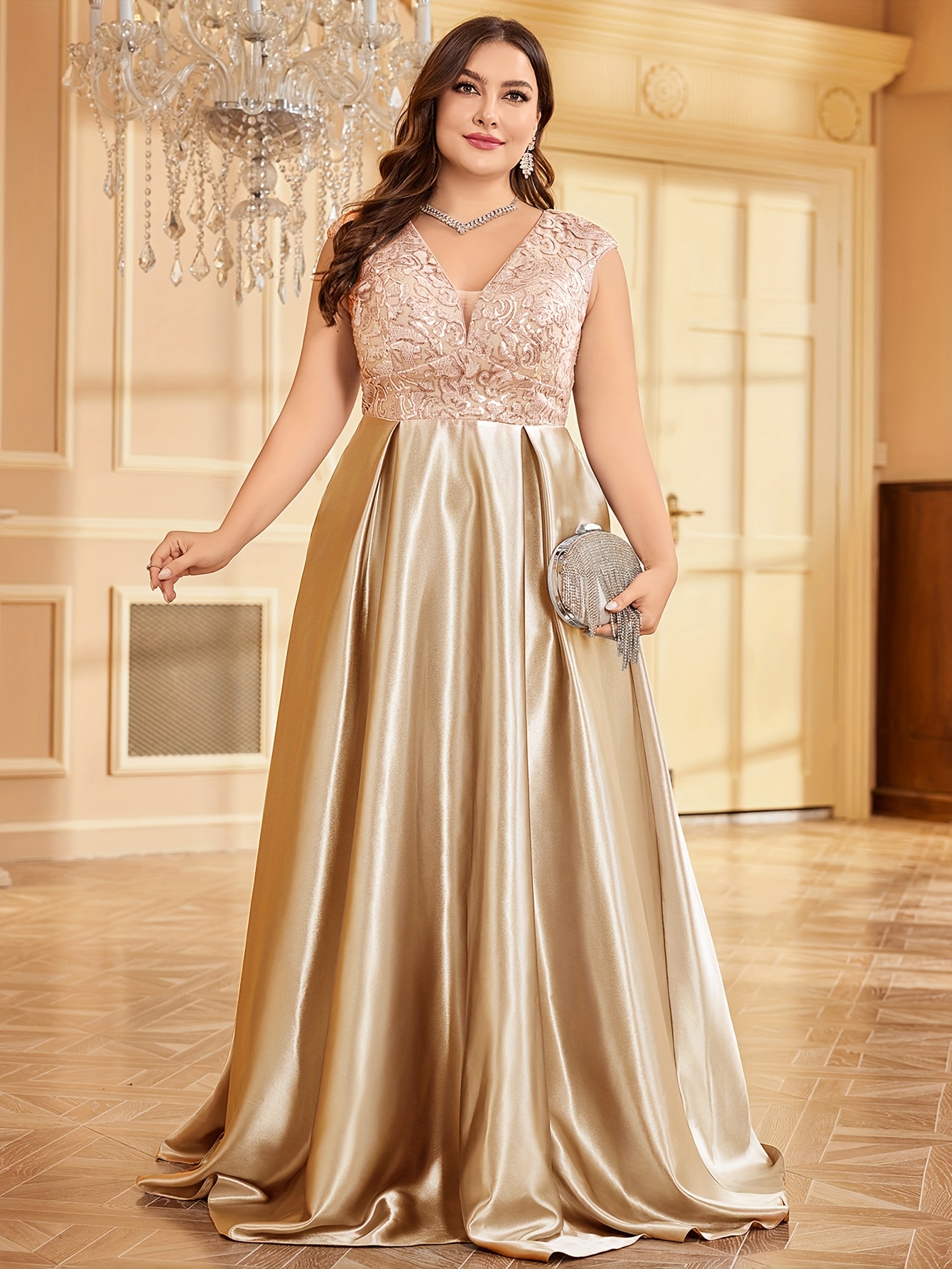 Classy Plus Size Wedding Guest Dresses Maxi Dress For Wedding
