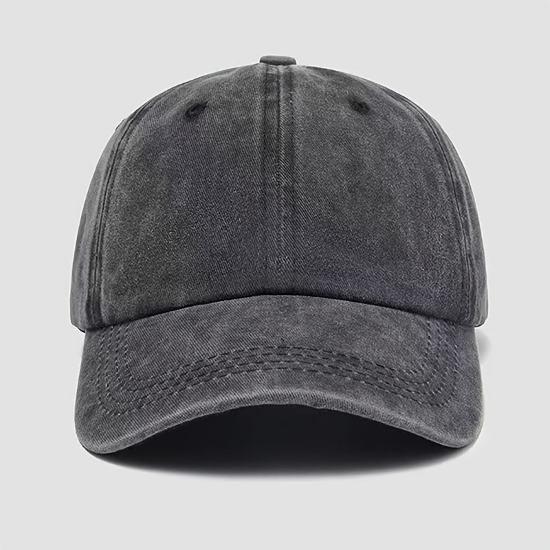 Image of Woman Denim Baseball Cap Washed Casual Outdoor Sports Adjustable Hip Hop Hats Trucker