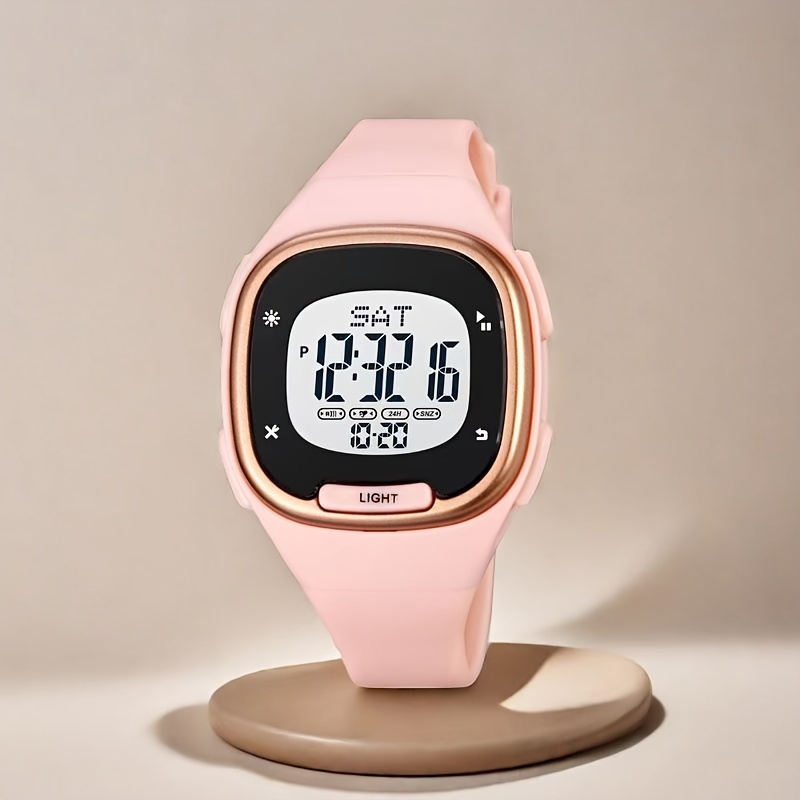 GOSASA Reloj electrónico de lujo para mujer, con pantalla táctil LED,  relojes digitales para damas, cuarto de galón, impermeable, elegante, para