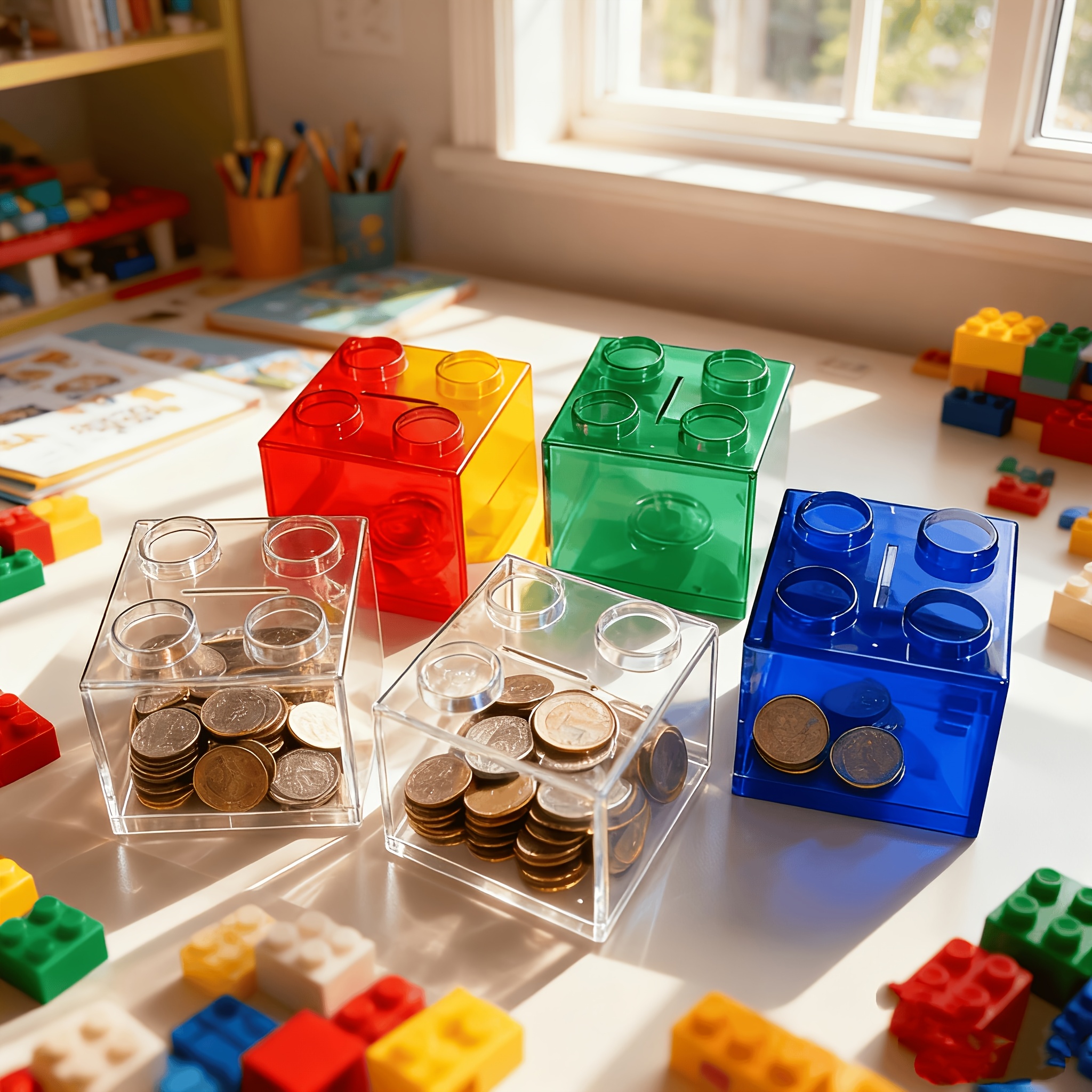 coin bank penny bank with compartments stickers   color changing layers no stickers needed   box for s savings birthday gifts penny bank for pennies   quarters home decor 8