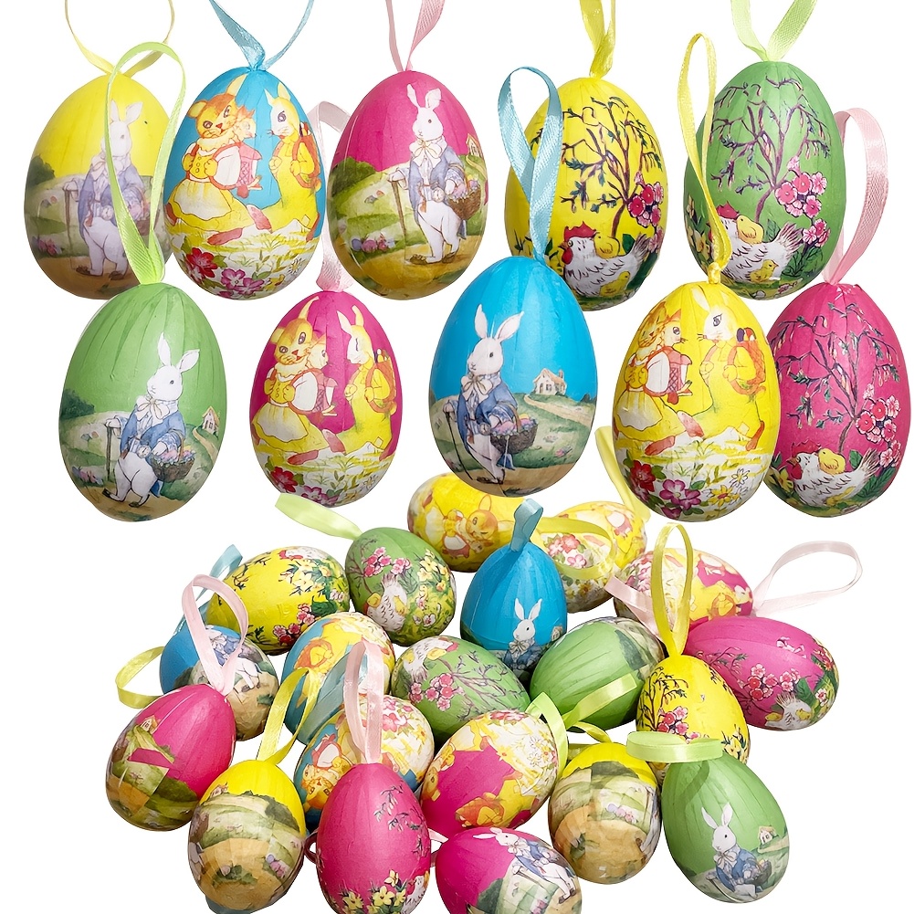 

Easter Decorations Eggs Hanging Ornaments For Easter Tree Basket Decor Party Favors Supplies Home