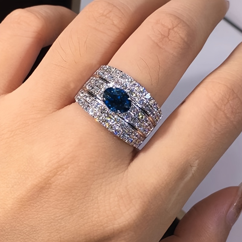 E-shop Eleganter Luxus-Synthetik- & Zirkonia-Ring für Frauen - für Hochzeiten, Partys, Jubiläen | Geburtsstein, Kupfer mit Einzigartiger Beschichtung