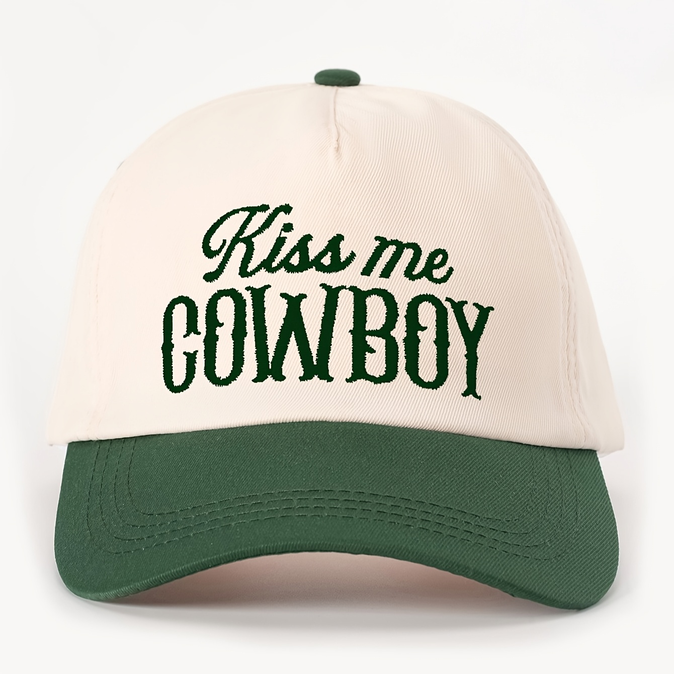 TEMU Embroidered Cowboy Multicolor Baseball Unisex Trucker Hat Breathable Adjustable Golf Hat Women's Summer Fashion Curved Men Women Same Style Y2k