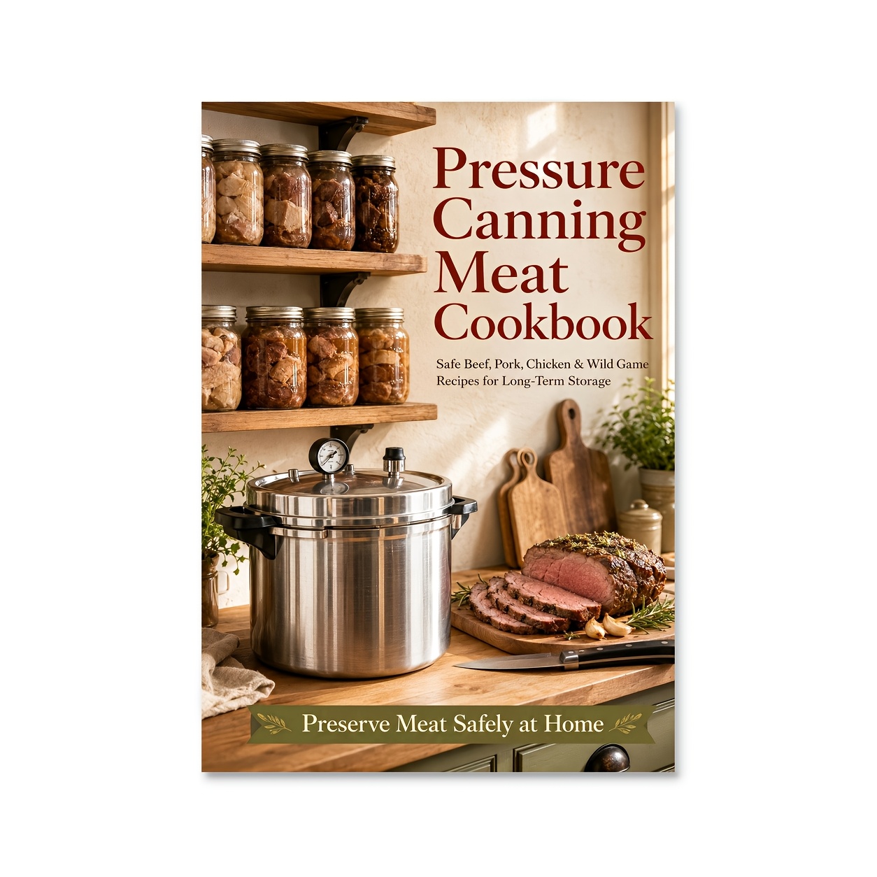 TEMU Livre de recettes de viandes en conserve sous pression - Recettes sûres de bœuf, porc, poulet et gibier pour un stockage à long terme