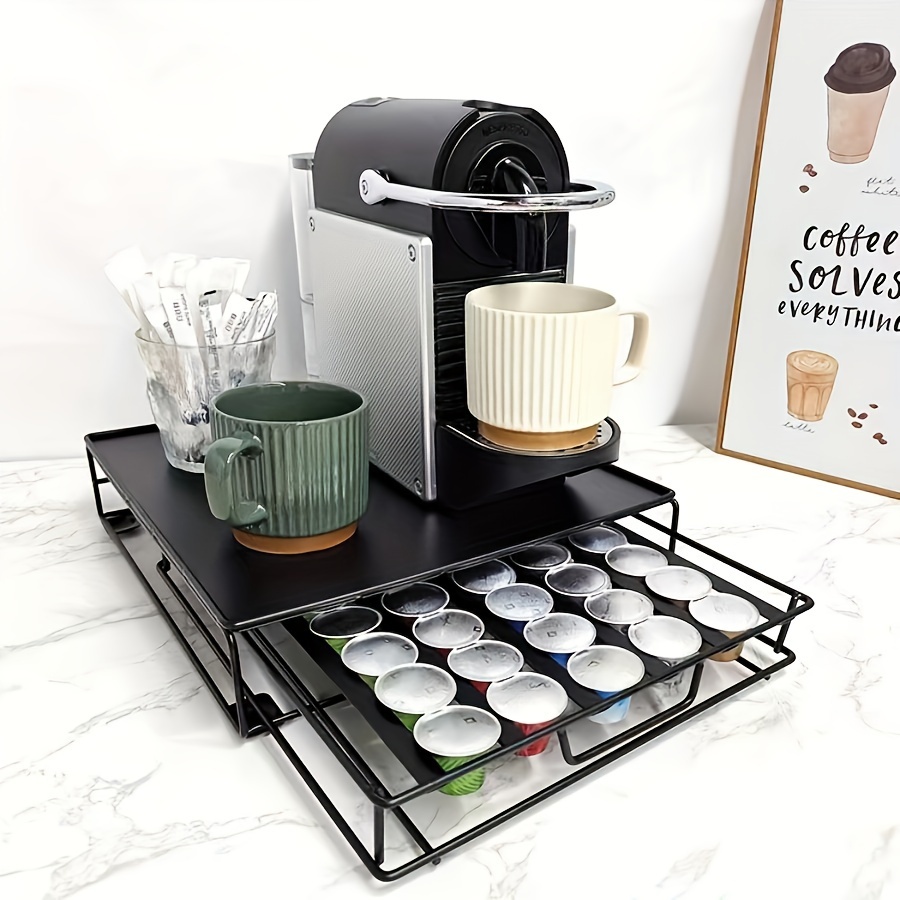 Comprar Almacenamiento Dolce Gusto Nespresso soporte para cápsulas de acero  inoxidable estante para cápsulas soporte mesa de cocina estante de Metal