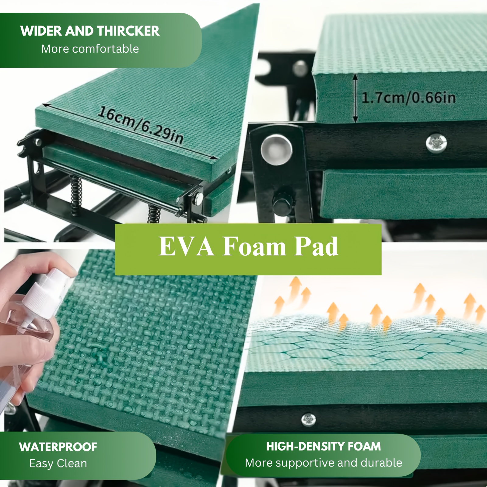 Heavy Duty Foldable 2-in-1 Garden Kneeling Chair W/ 2 Tool Bag - Gardening Bench For Kneeling And Sitting To Prevent Knee & Back Pain - Storage Benches, Gardening Gifts For Women, Grandparents, Seniors, Mom & Dad