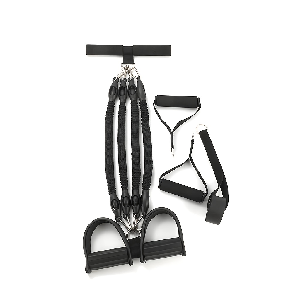 TEMU Lingpeng Multifunctional Pedal Resistance Band With Handle, Seated Exercise Equipment For Abdomen, Waist, , And Core