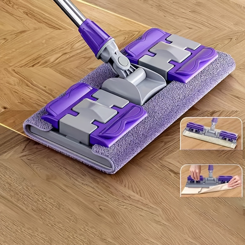 

The Oversized Flat Mop Set Comes With A High Quality Stainless Steel Reusable Mat That Mops A Wide Area, To With Stains In Bedrooms, Kitchens, Living Rooms And Walls.