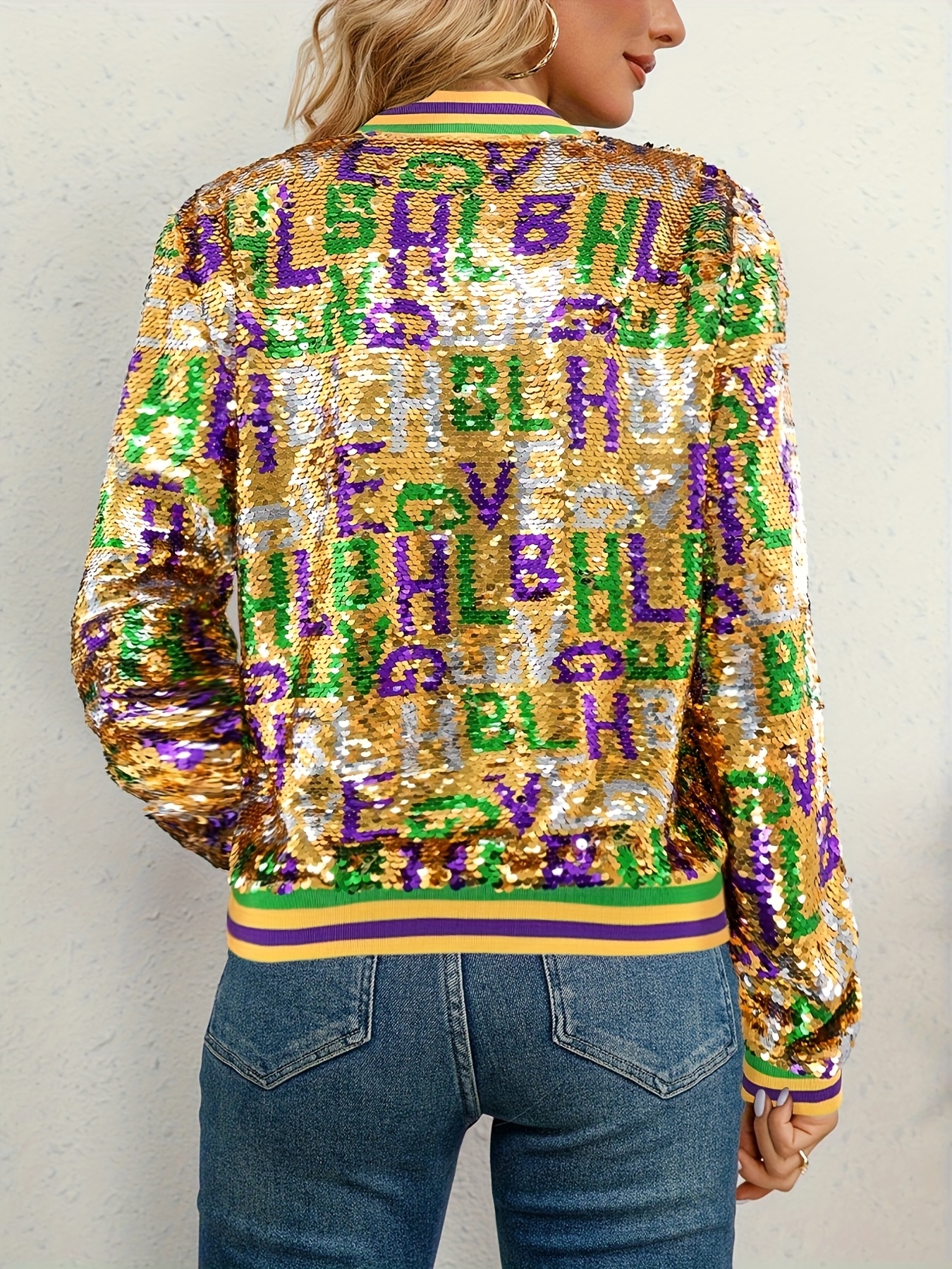 womens sequin colorful print long Temu Philippines - Main Image