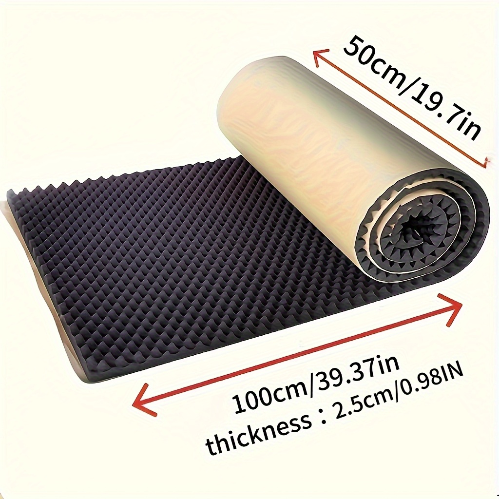Self-adhesive High-density Soundproof Foam Panel - Wave Sponge - Inches Thick, Heavy-duty Sound-absorbing Material Suitable For Home Theaters, Recording , Offices