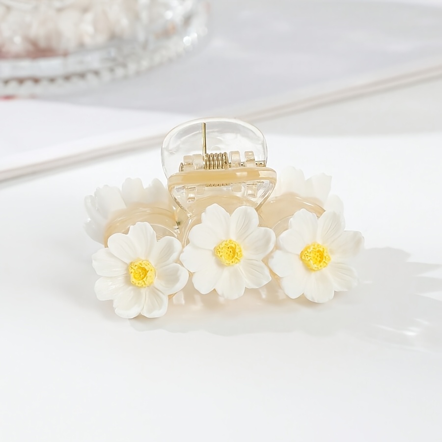 1 Flower Daisy Hair Clip, Exquisite Bohemian Style Hair Claw