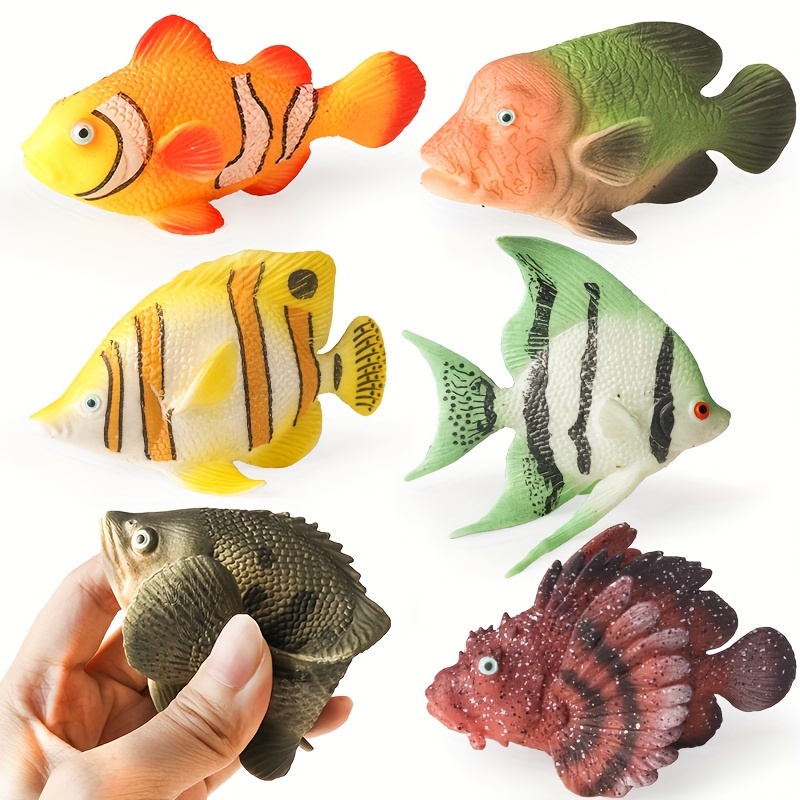 Toy Goldfish USToy Plastic Gold Fish Action Figures - 3 Inch Realistic ...