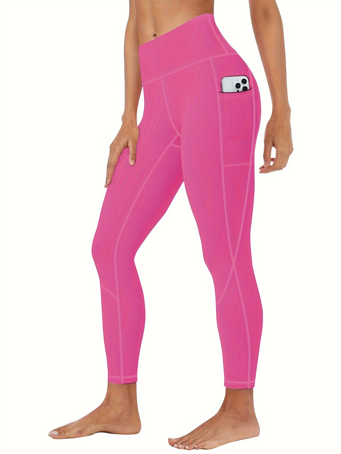 women's plus size yoga leggings pockets high waist Temu Germany