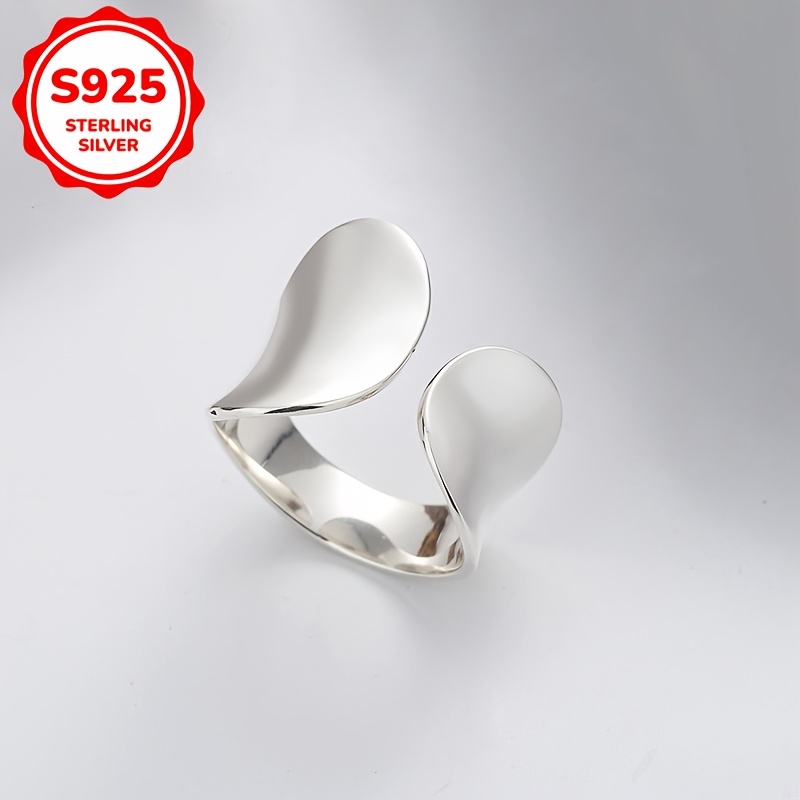 Irregular Geometry Open Ring 925 Silver 3g