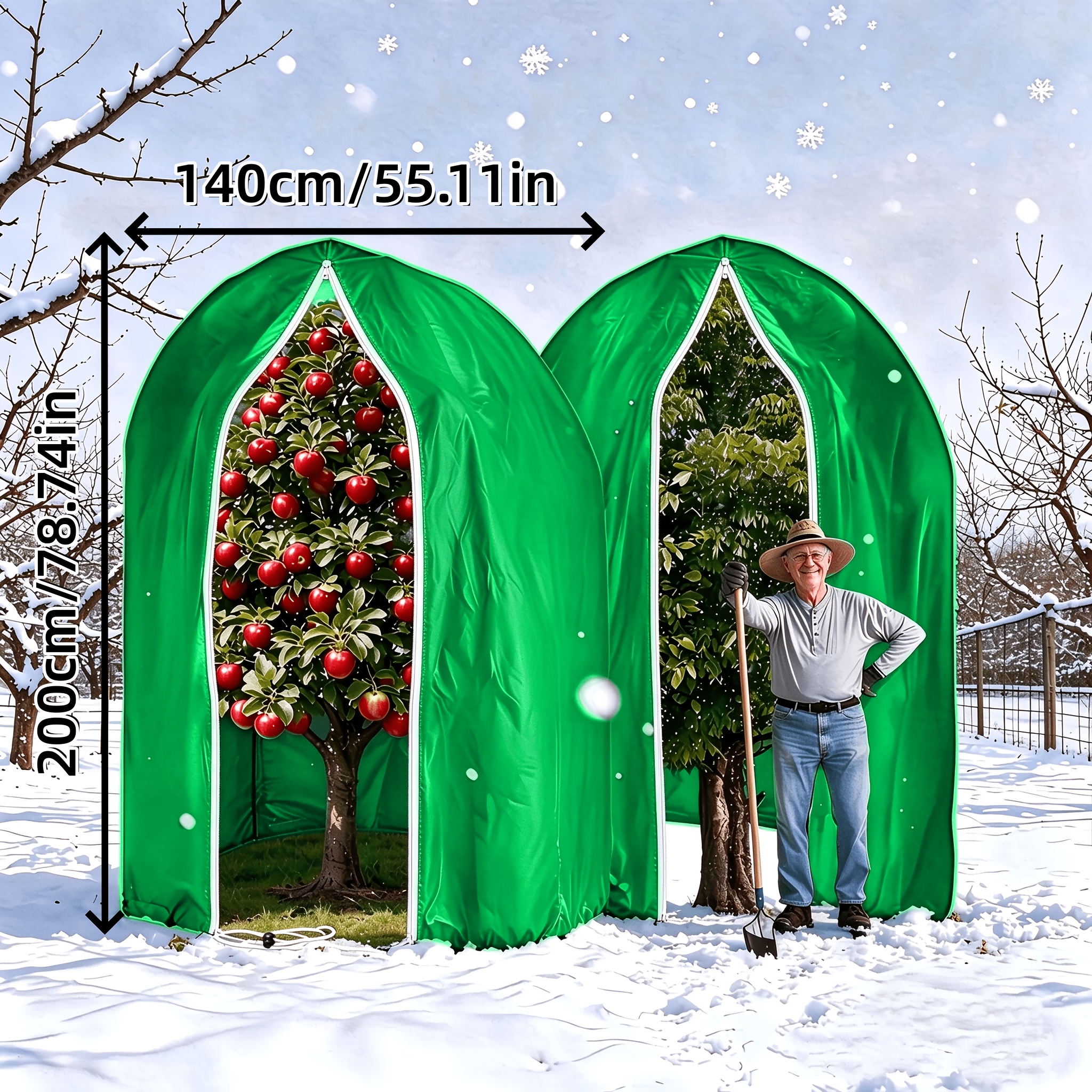 TEMU Confezione Coperture Grandi per la Protezione dalle Gelate delle Piante - Coperta di Protezione Invernale Extra Larga a Copertura Completa!