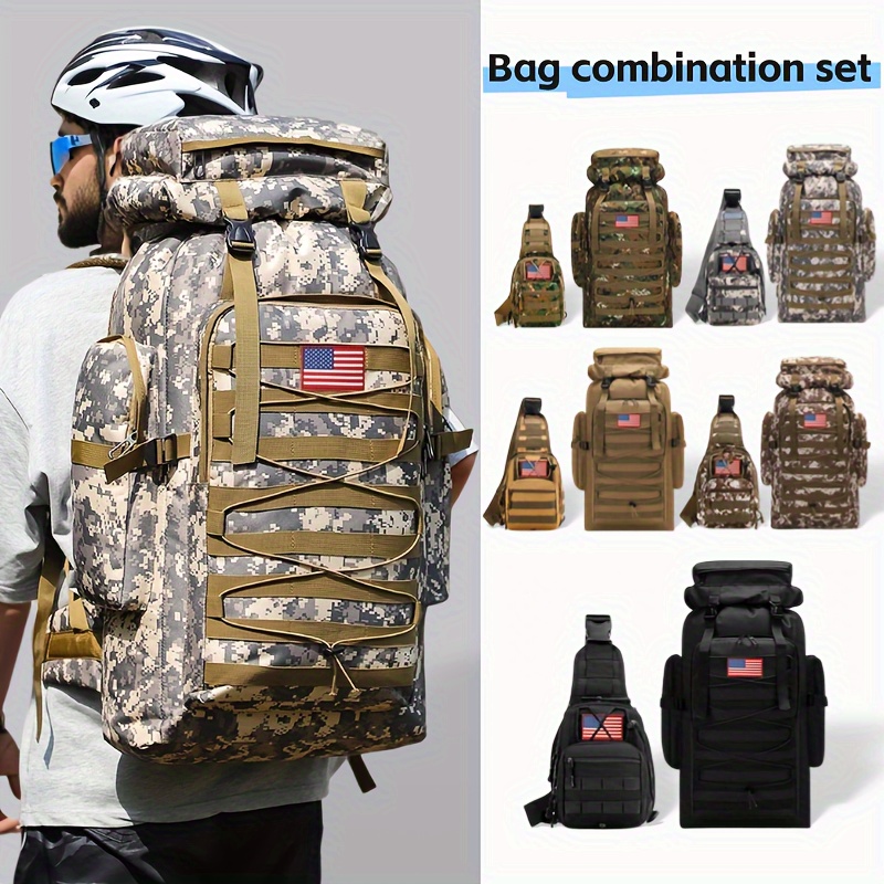 

Men's Women's Hiking Backpack For Camping Backpack Military Rucksack Days Assault Pack For Climbing