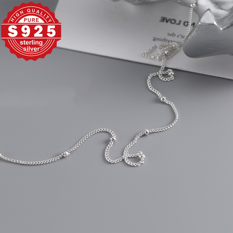 Women's S925 Pure Silver Versatile Necklace
