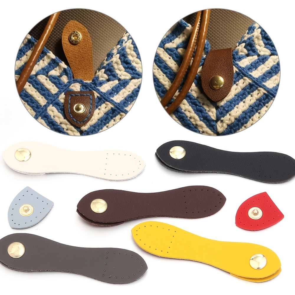4pcs Faux Leather Bag Hardware Buckles