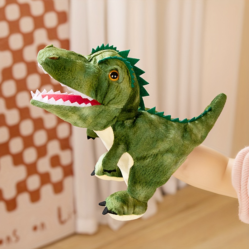 Image of 30cm/11.81in Dinosaur Hand Puppets Dinosaur Stuffed Puppet Story Toys Finger Puppets Dinosaur Toys Suitable For Performance Interactive Entertainment Great Birthday Gifts