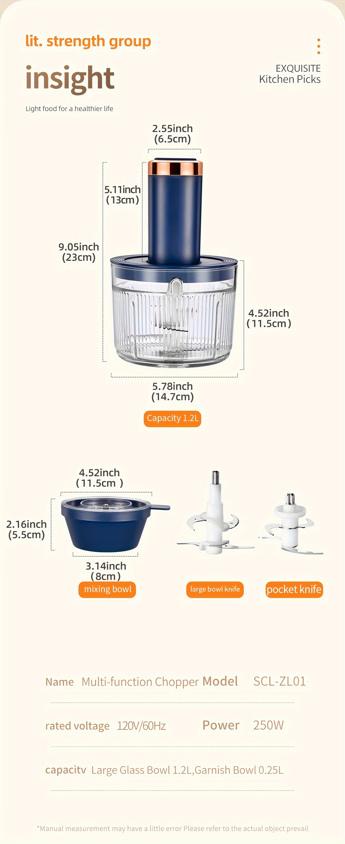 plug in model with a 1 2l glass meat grinder bowl and three 0 25l seasoning small bowls household preparation seasoning machine multifunctional electric grinder baby food grinder minced meat grinder food chopper electric vegetable chopper garlic seasoning machine ice crusher with 2 four blade blades for chopping fruits meats vegetables baby food nuts ice and   seasonings for preparation Product details 11