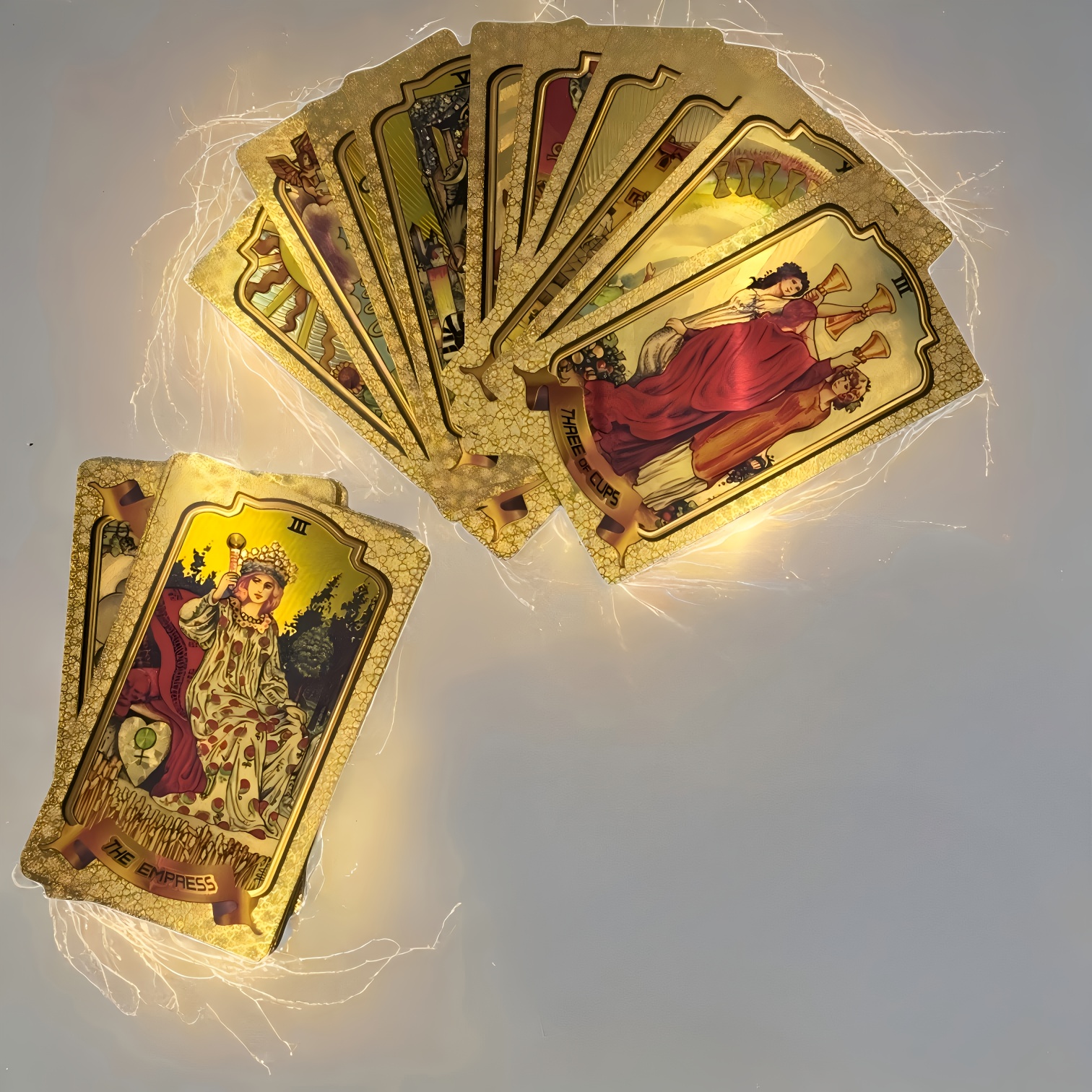 78 card classic tarot deck with rider waite inspired art elegant golden paper cards for beginners   mystical meanings   meditation durable keepsake deck for tarot readers collectors contains a paper   manu
