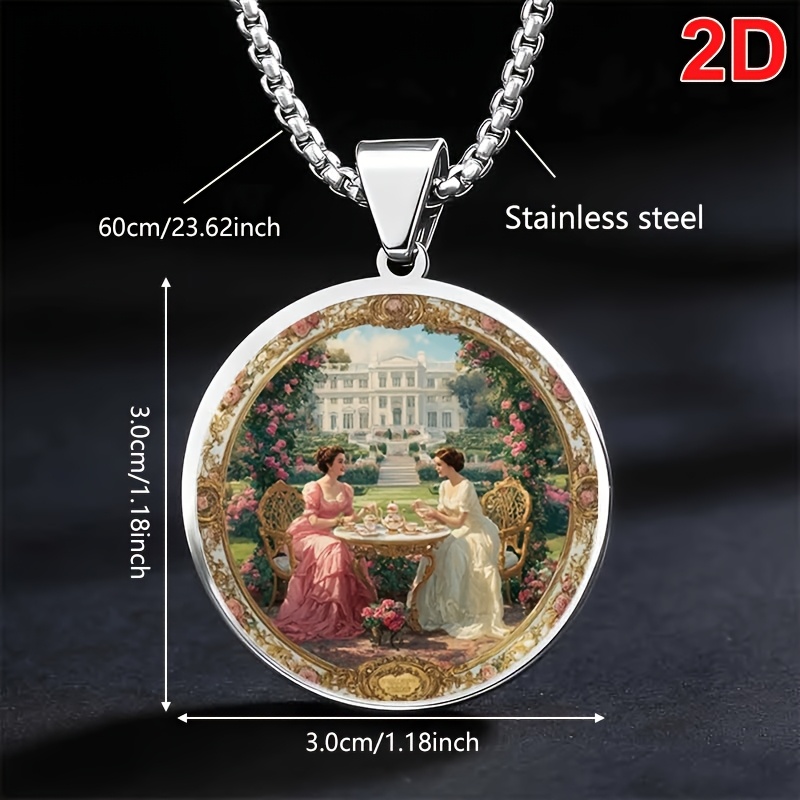 Women's Claddagh Heart Crown Pendant Necklace, Fashion Statement