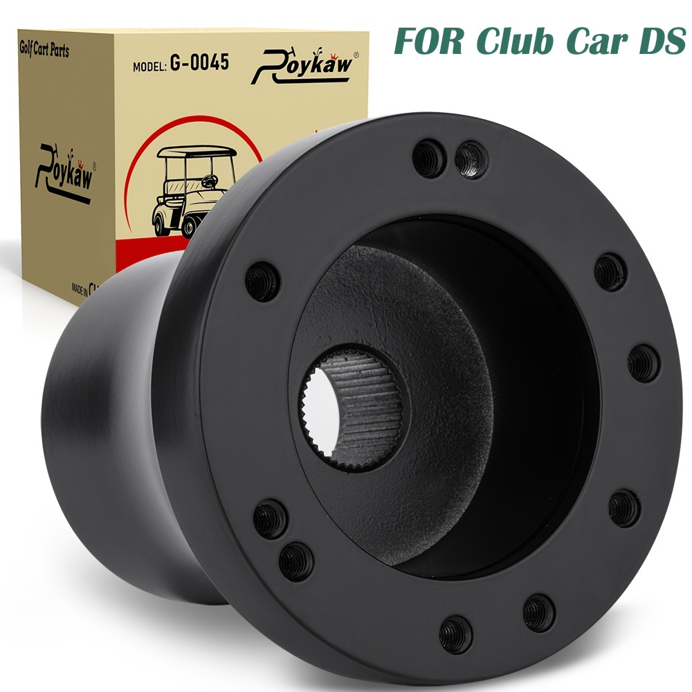 TEMU Roykaw G-0046 Golf Cart Steering Wheel Adapter - High-quality Aluminum, , Fits Txt & Rxv, Ds & , - Enhances Look & Performance