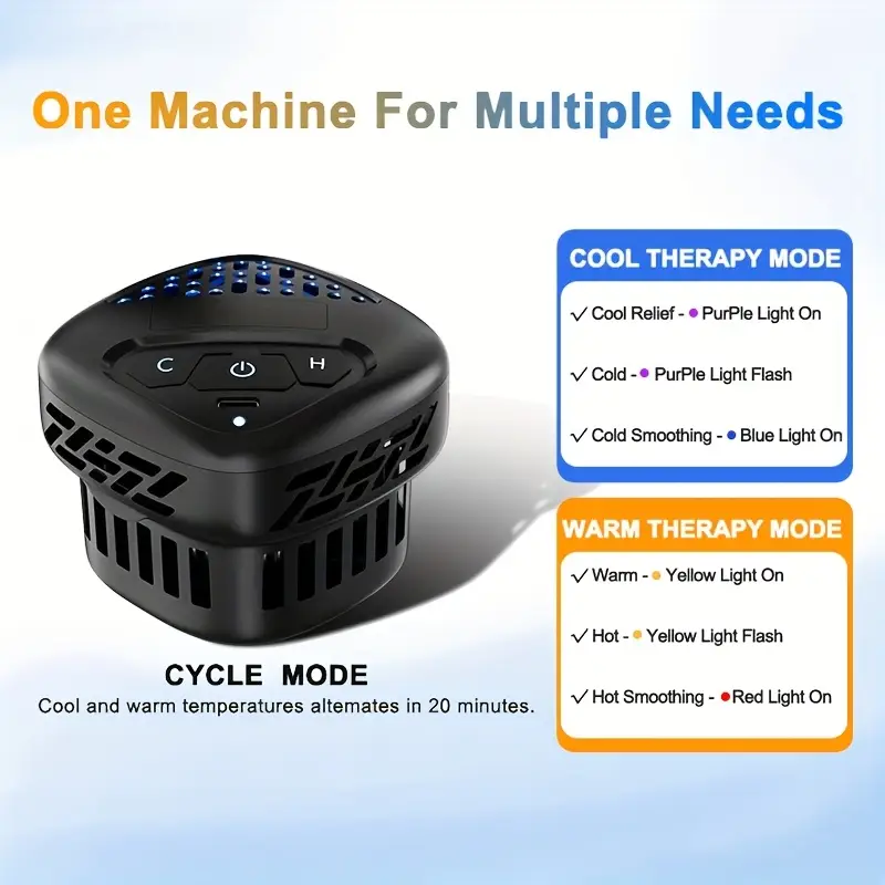 portable instant cold hot and machine exercise recovery muscle relaxation machine used to and muscle ice pack device and cordless heating pad battery 4000mah for parents Product details 3