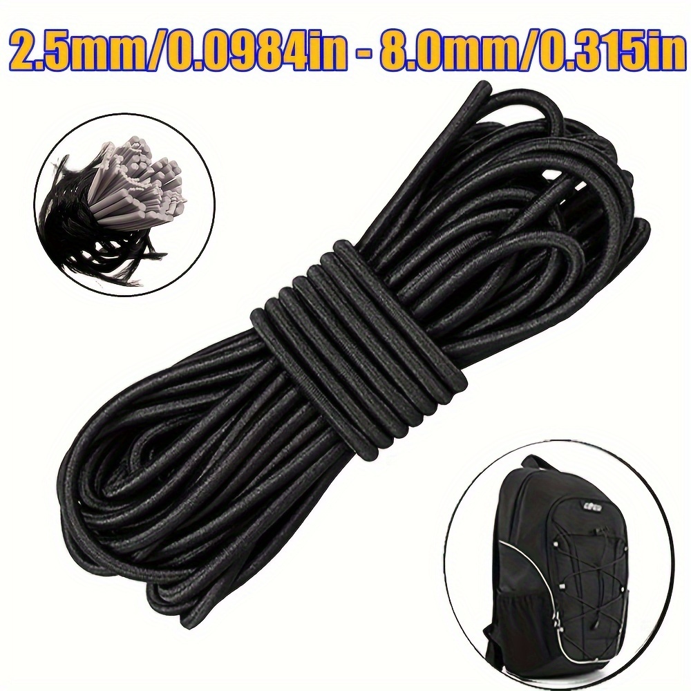 

10 Mètres Corde Élastique Cordon de Bungee Corde de Traction Pour La Fabrication de Bijoux DIY Tent Kayak Boat Backage