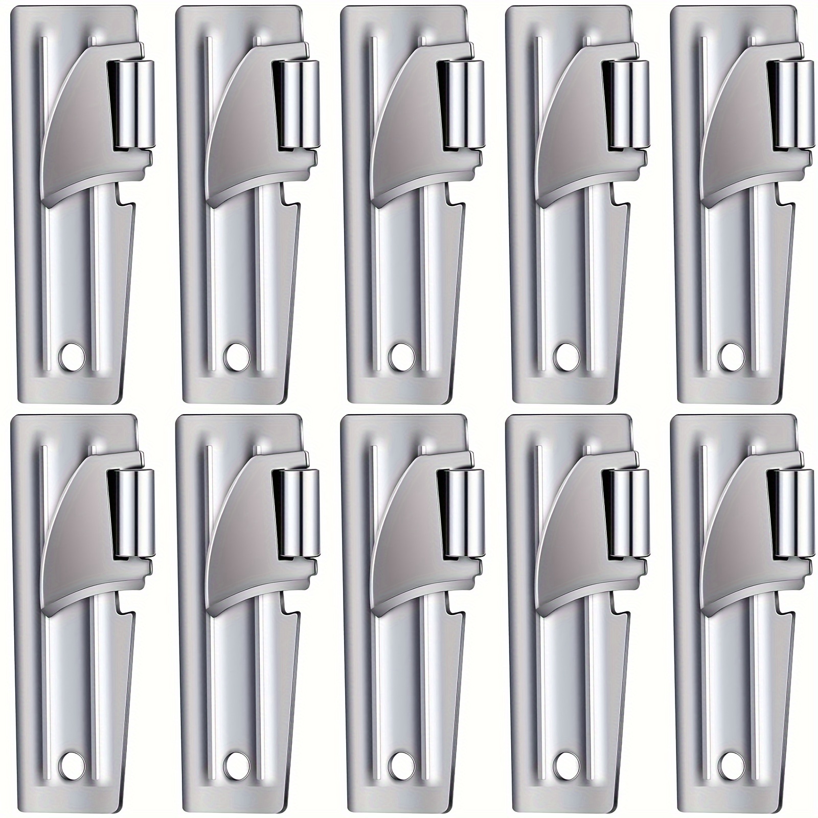 

10pcs/set, Can Opener, Camping Can Opener, Stainless Steel Military Can Opener, Survival Can Opener, Army Can Opener, Backpack Can Opener, Kitchen Gadgets, Cheap Items