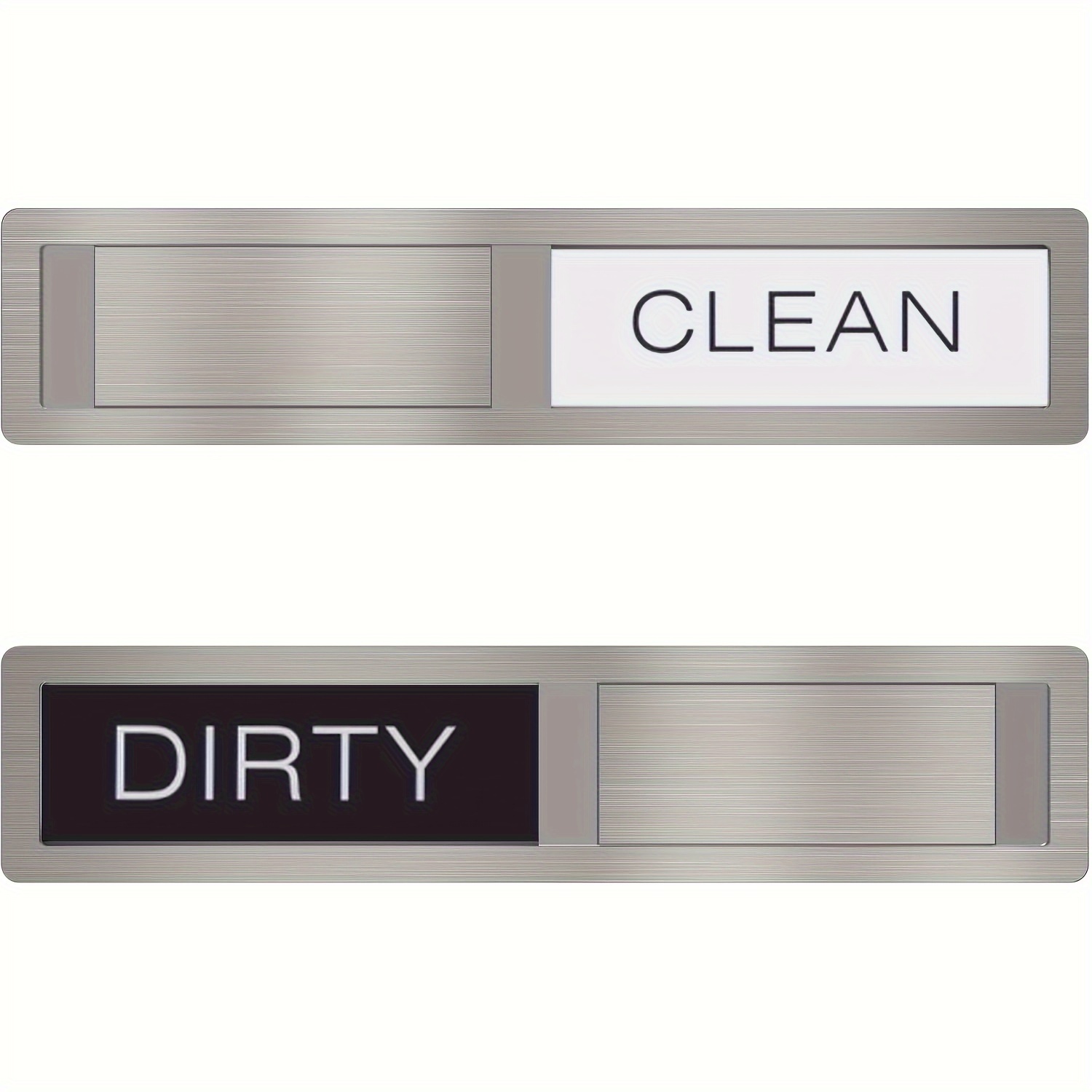 

1pcs Stainless Steel Dishwasher Magnet Indicator - Elegant, Scratch-resistant Clean/dirty Sign - Strong Magnet & Adhesive Options, Ideal For Home Kitchen Dining Use