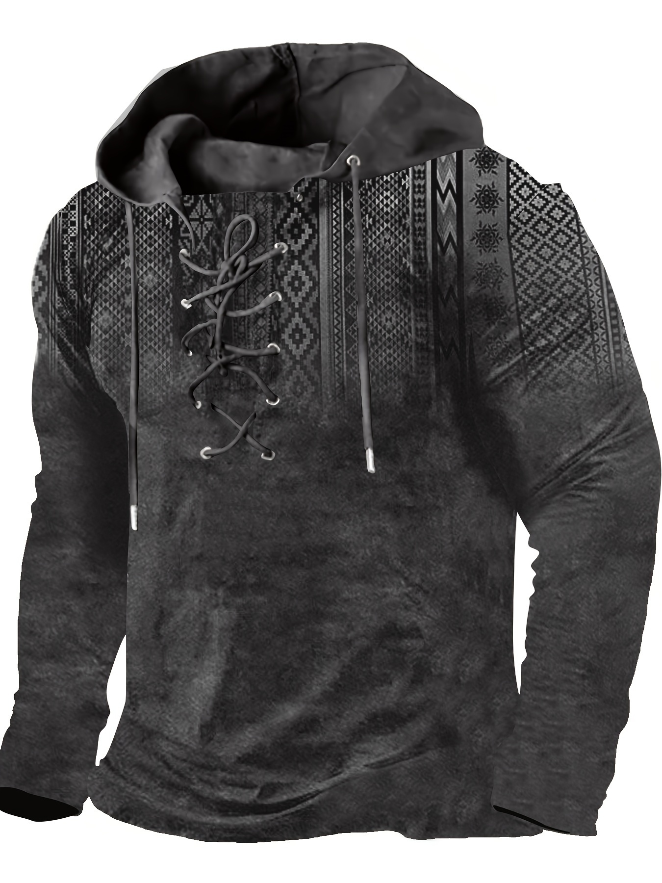 Men's 3D Print Hooded Sweatshirt Long Sleeve Autumn and Winter
