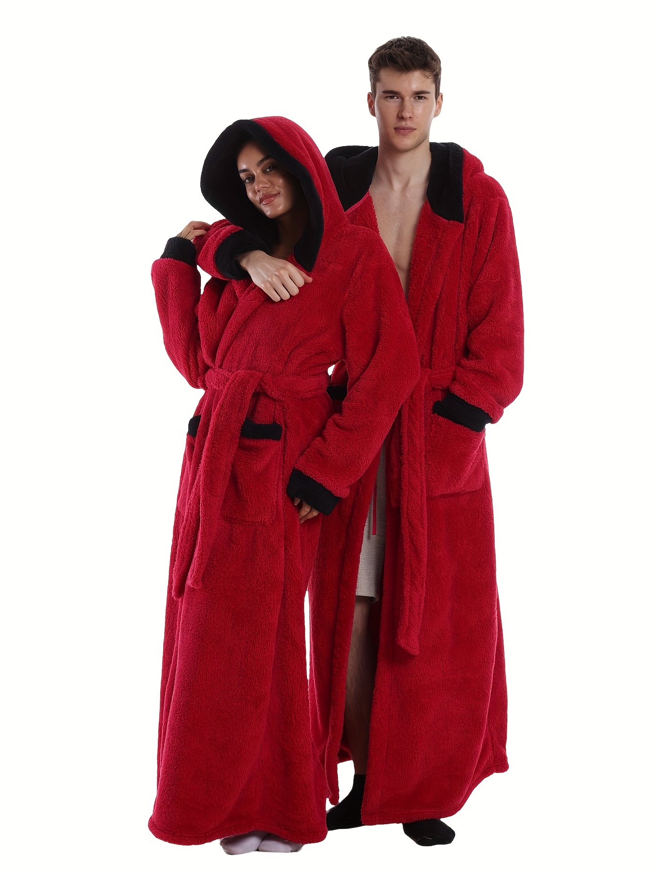 knee length dresses for ladies Women's Hooded Extra Long Bathrobe - Miami