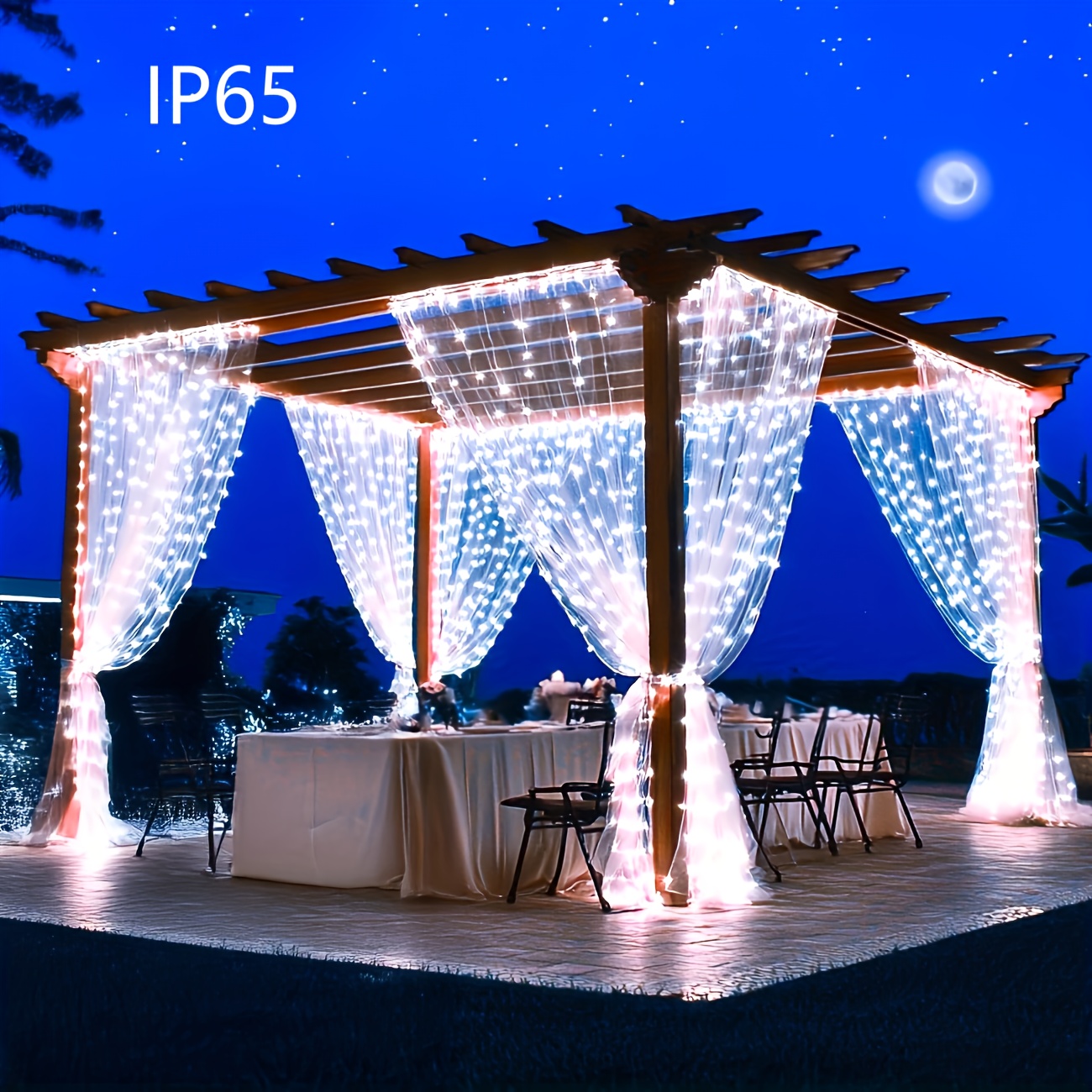 curtain lights   solar energy 8 different   of dimmable fairy lights energy saving and long lasting   gardens gazebos celebrations festivals