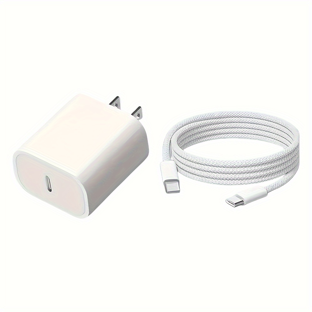 Prise de charge iPhone 15 Chargeur Power USB-C 20 W avec câble