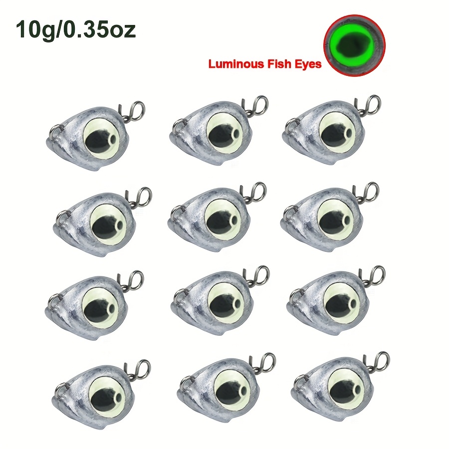 12pcs Of -eye Quick-release Lead Weights, Texas-style Anti-snag Bottom Hooks With Lead Sinkers