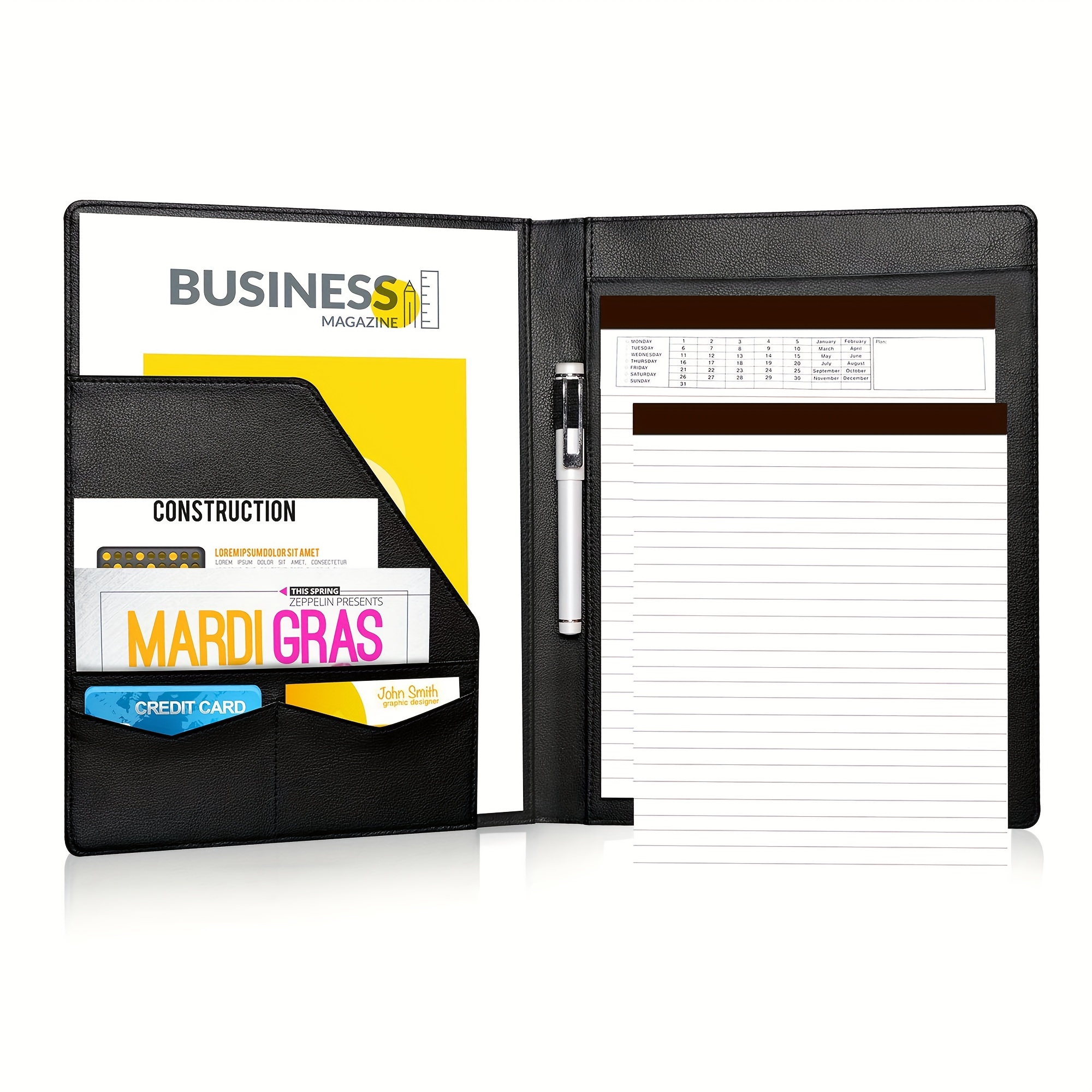 TEMU Thickened Leather Notebook, Meeting Notes Notebook, Notebook