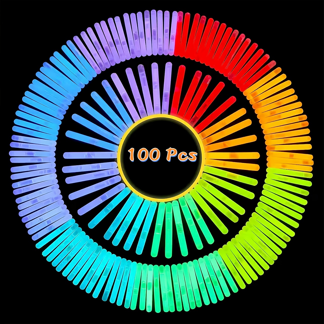 Image of 100pcs Multi Colorful Luminous Fishing Floats Accessories - Durable Pe Material, Night Visibility & Capture Rate, Essential Fishing Accessories For , Fishing Floats, Merry Valentine,random Color