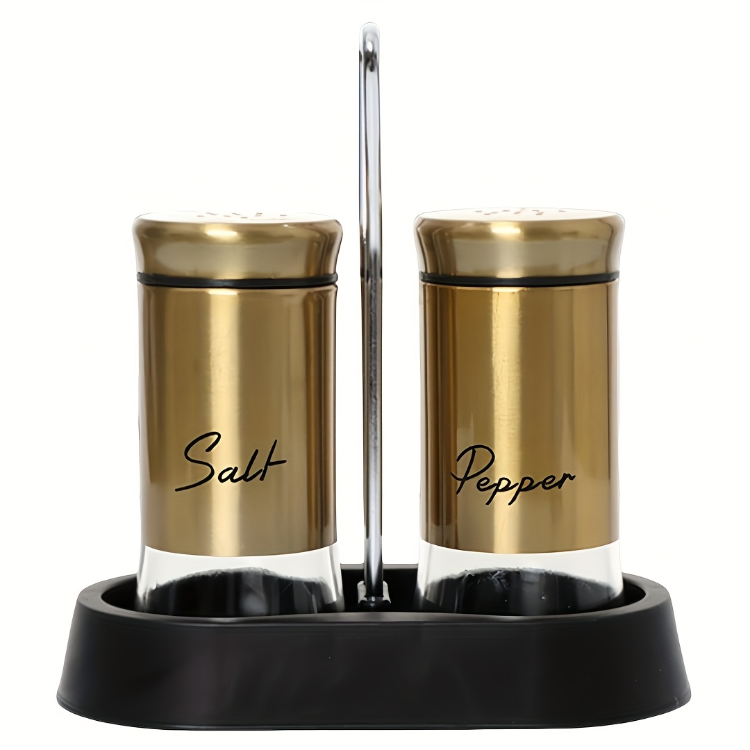 TEMU Salt And Pepper Shakers Set 150ml Glass Salt And Pepper Shakers With Stainless Steel Lids Refillable Spice Shaker Accessories For Kitchen