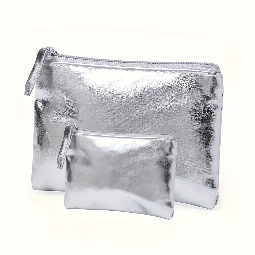 E-shop [Damen Set] 2-teiliges/Set Große Kapazität Mode Glitzer Organizer - Kompakte Mini Multifunktionale Reise Aufbewahrungstaschen (Große und Kleine