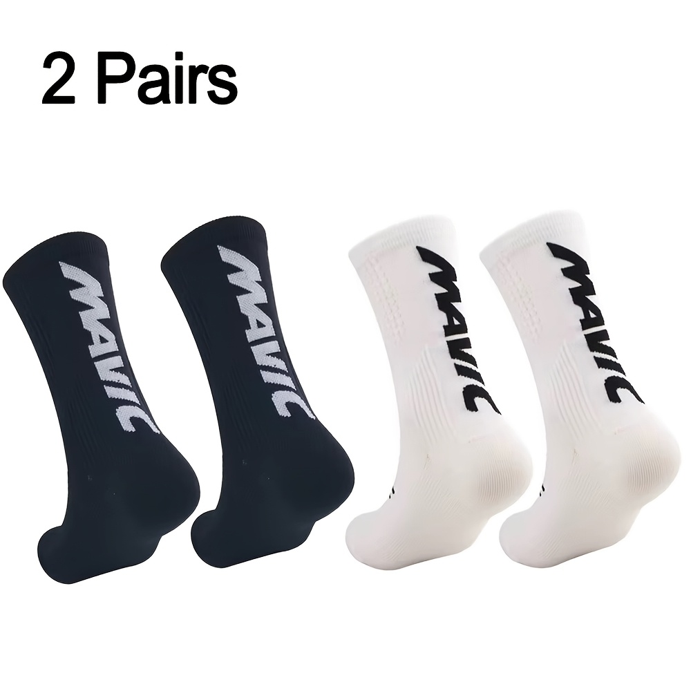 TEMU 2 de Calcetines de Ciclismo Transpirables de Secado Rápido para Correr, Senderismo, Fitness, Calcetines Deportivos Unisex