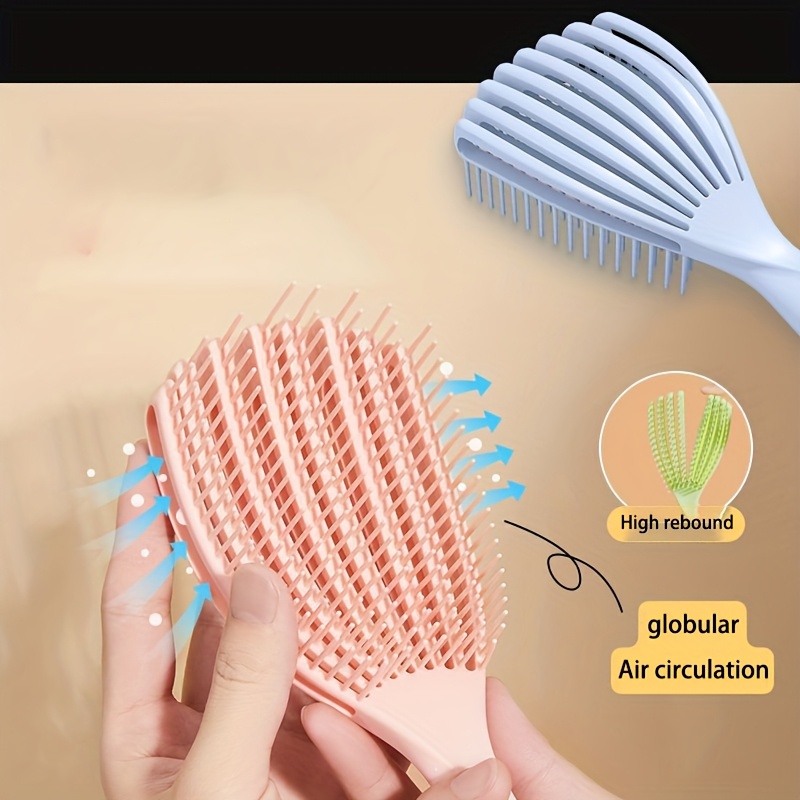 Eight-Shell Hair Comb, Vent Hair Brush For Styling, Detangling and Scalp Massage Comb