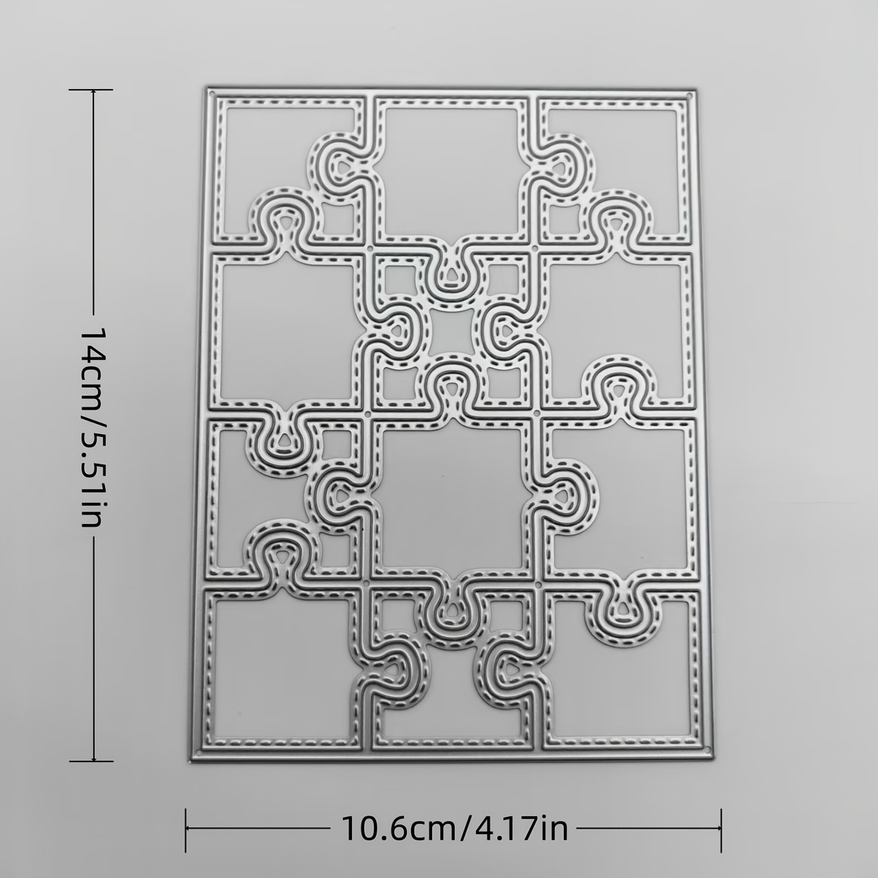 Image of 1pc Creative Puzzle Box Metal Cutting Dies Puzzle Metal Craft Die Cut Greeting Card Cutting Dies For Card Postcard Bookmark Envelope Embossing Album Handmade Craft Decoration Gift For Craft Lovers