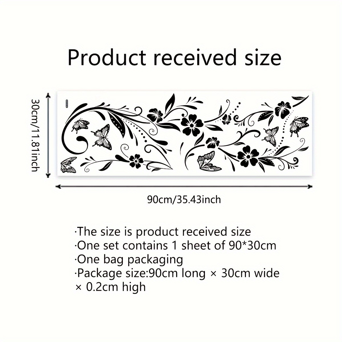 Image of 1pc Floral Bathroom Toilet Door Sticker Bathtub Sticker Bedroom Background Wall Sticker Self-adhesive Wall Sticker (ms7579-nl)